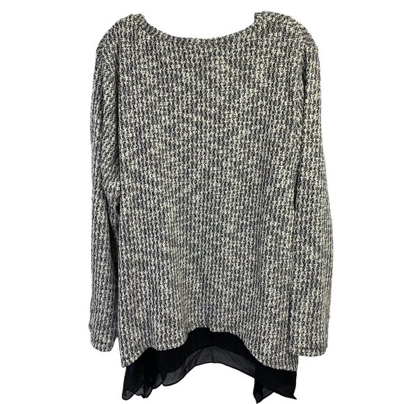 Style & Co Women's Black & White Sweater - Picture 2 of 6